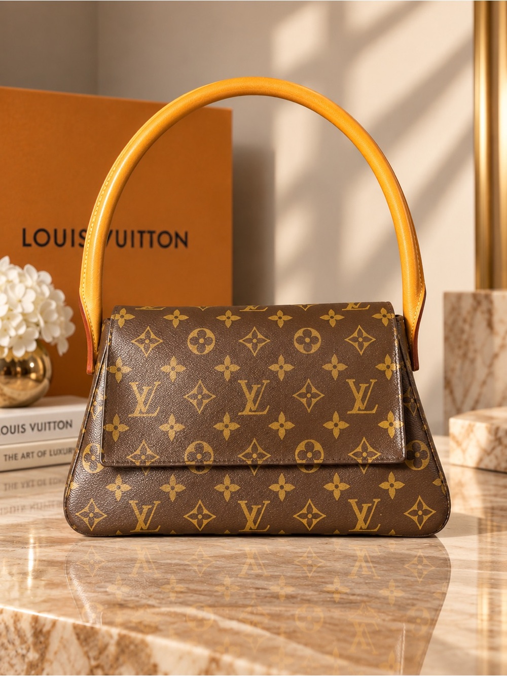 Louis Vuitton Vintage Monogram Mini Looping M51147 Shoulder Bag